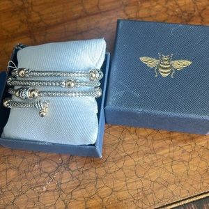 Mixed metal wrap bracelet